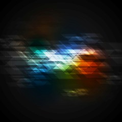 Image showing Dark colorful technical vector design