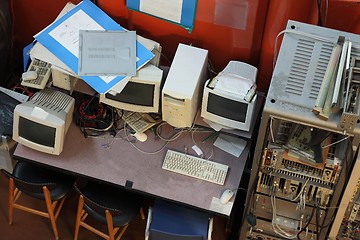 Image showing Old Computers