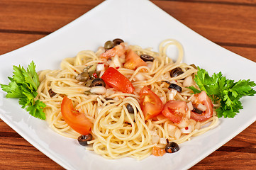 Image showing Pasta with vegetable