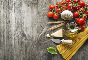 Image showing Pasta ingredients