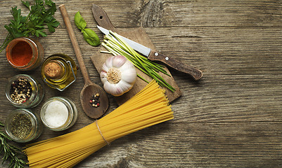 Image showing Pasta ingredients