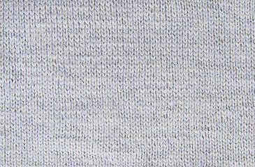 Image showing Background small pattern of gray wool knitting yarn