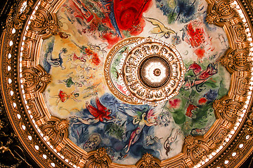 Image showing The Palais Garnier, Opera de Paris, interiors and details