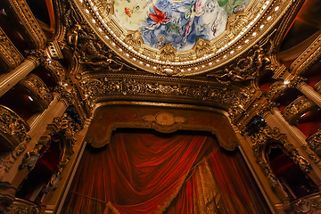 Image showing The Palais Garnier, Opera de Paris, interiors and details