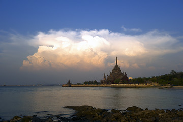 Image showing Last Rays of Sun on Cloud.