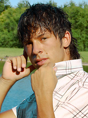 Image showing Young man at the park