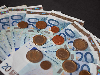 Image showing Euro bank notes