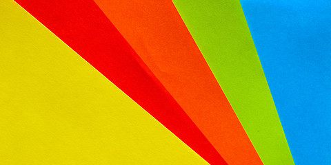 Image showing Coloured paper