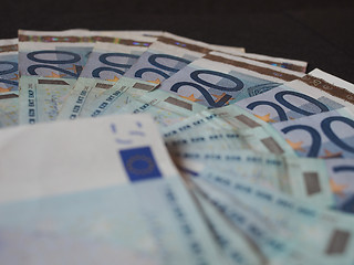 Image showing Euro bank notes