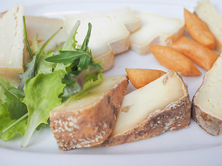 Image showing Cheese platter