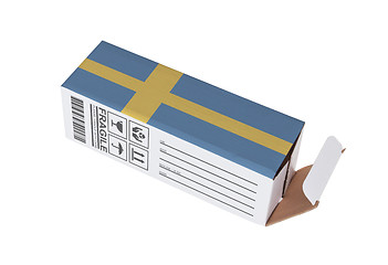 Image showing Concept of export - Product of Sweden