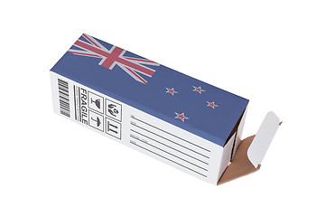 Image showing Concept of export - Product of New Zealand