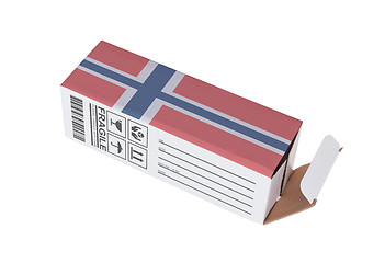 Image showing Concept of export - Product of Norway