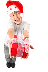 Image showing Joy of Giving a  Christmas Gift