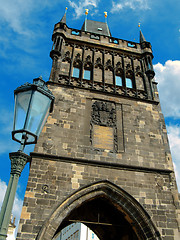 Image showing Old town bridge tower