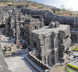 Image showing Ellora caves in India