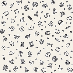 Image showing Light Seamless Medical Pattern