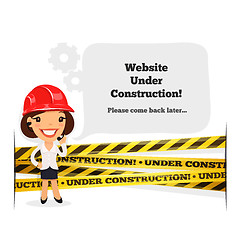 Image showing Website Under Construction Message