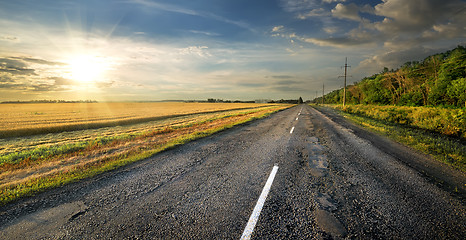 Image showing Road and field