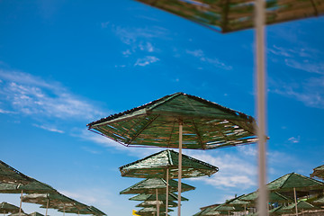 Image showing beach with parasol