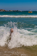 Image showing young man on the beach