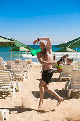 Image showing young man on the beach