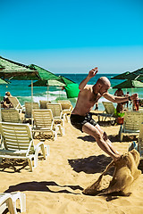 Image showing young man on the beach