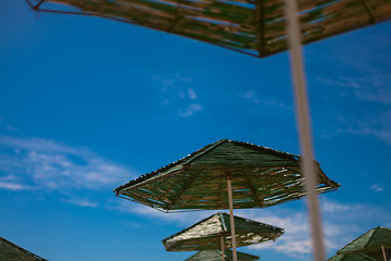 Image showing beach with parasol