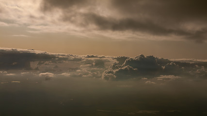 Image showing Amazing view from plane 