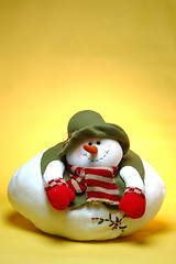 Image showing smiling chubby snowman