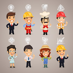 Image showing Professions Characters with Icons