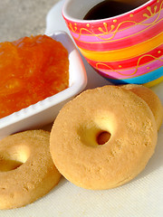 Image showing Continental breakfast