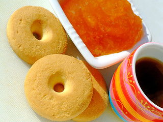 Image showing Continental breakfast