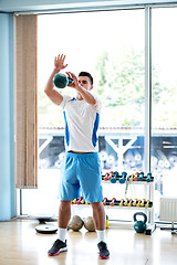 Image showing man exercise with weights