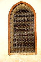 Image showing  window in morocco africa and  construction wal brick  