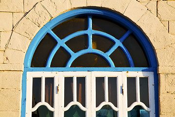 Image showing  window in morocco africa and old brick historical