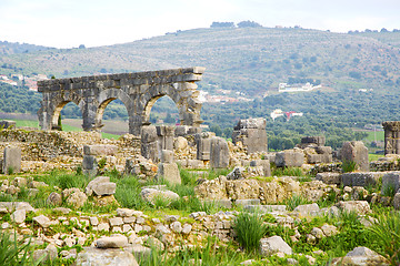 Image showing volubilis in morocco africa the old 