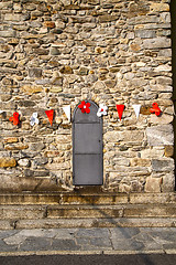 Image showing plastic flower decoration door italy  lombardy     in  the milan