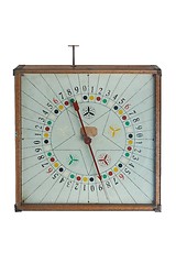 Image showing Old gamble spin clock