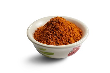 Image showing Bowl of curry powder