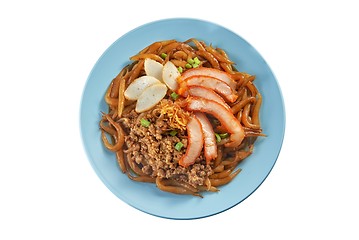 Image showing Fried noodle with minced pork