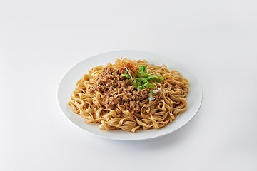 Image showing Fried Noodle with minced pork