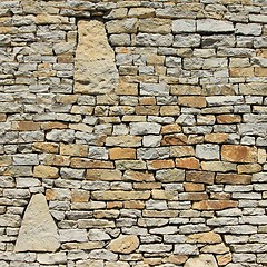 Image showing Limestone wall