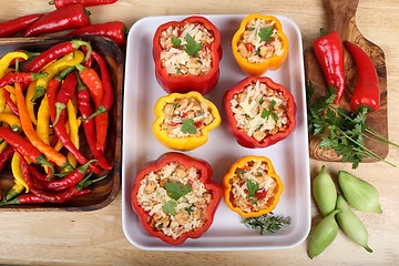 Image showing Stuffed peppers