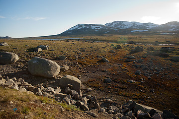 Image showing Mountain plateau Valdresflye, Jotunheimen, Norway