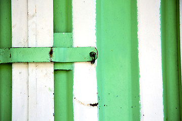 Image showing green  metal rusty      morocco in  