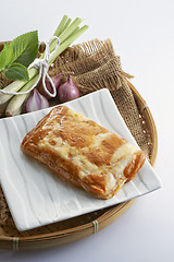 Image showing Curry taste fish cake with nice setting