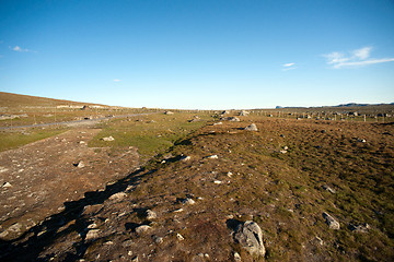 Image showing Mountain plateau Valdresflye, Jotunheimen, Norway