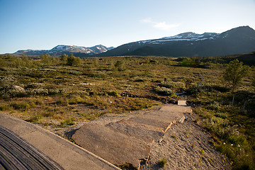 Image showing Mountain plateau Valdresflye, Jotunheimen, Norway