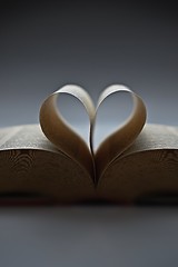 Image showing Book with the love shape